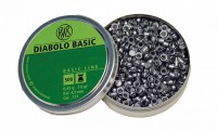 Пульки RWS Diabolo Basic 4,5 мм, 0,45г (500 шт./бан.) - Интернет магазин товаров для рыбалки и охоты "Корсар", Нефтекамск
